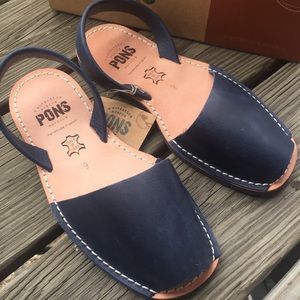 Avarcas Pons French Blue Sandals